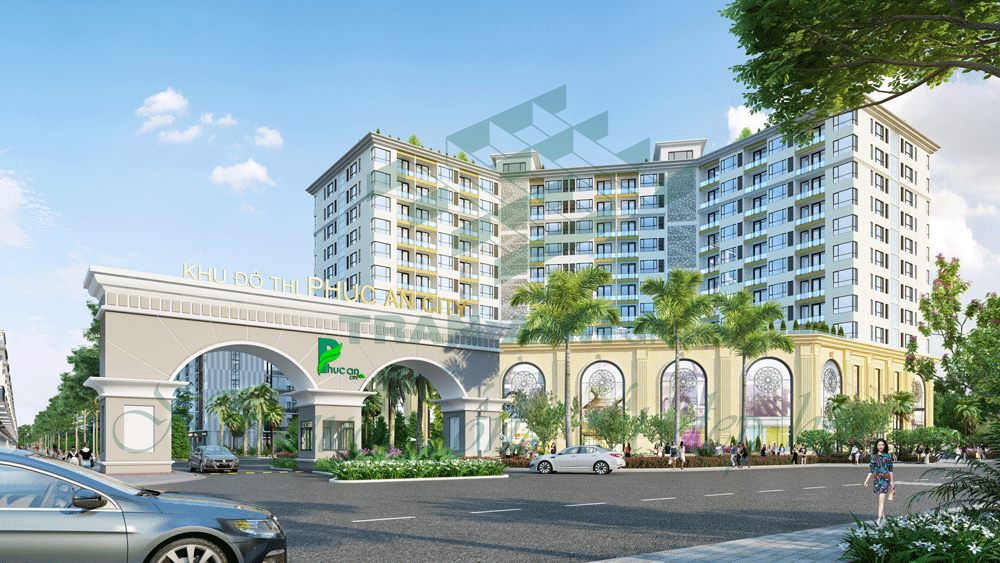 Cổng vào dự án Trần Anh Riverside