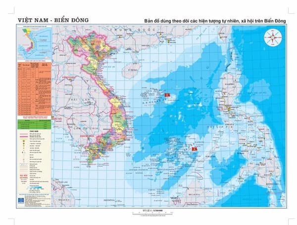 Bản đồ biển Đông Việt Nam