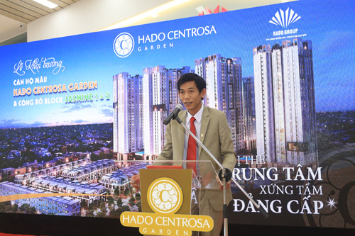 Chủ đầu tư Hà Đô centrosa garden phát biểu khai trương nhà mẫu