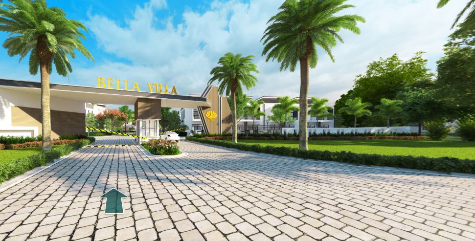 Cổng vào dự án Bella Villa